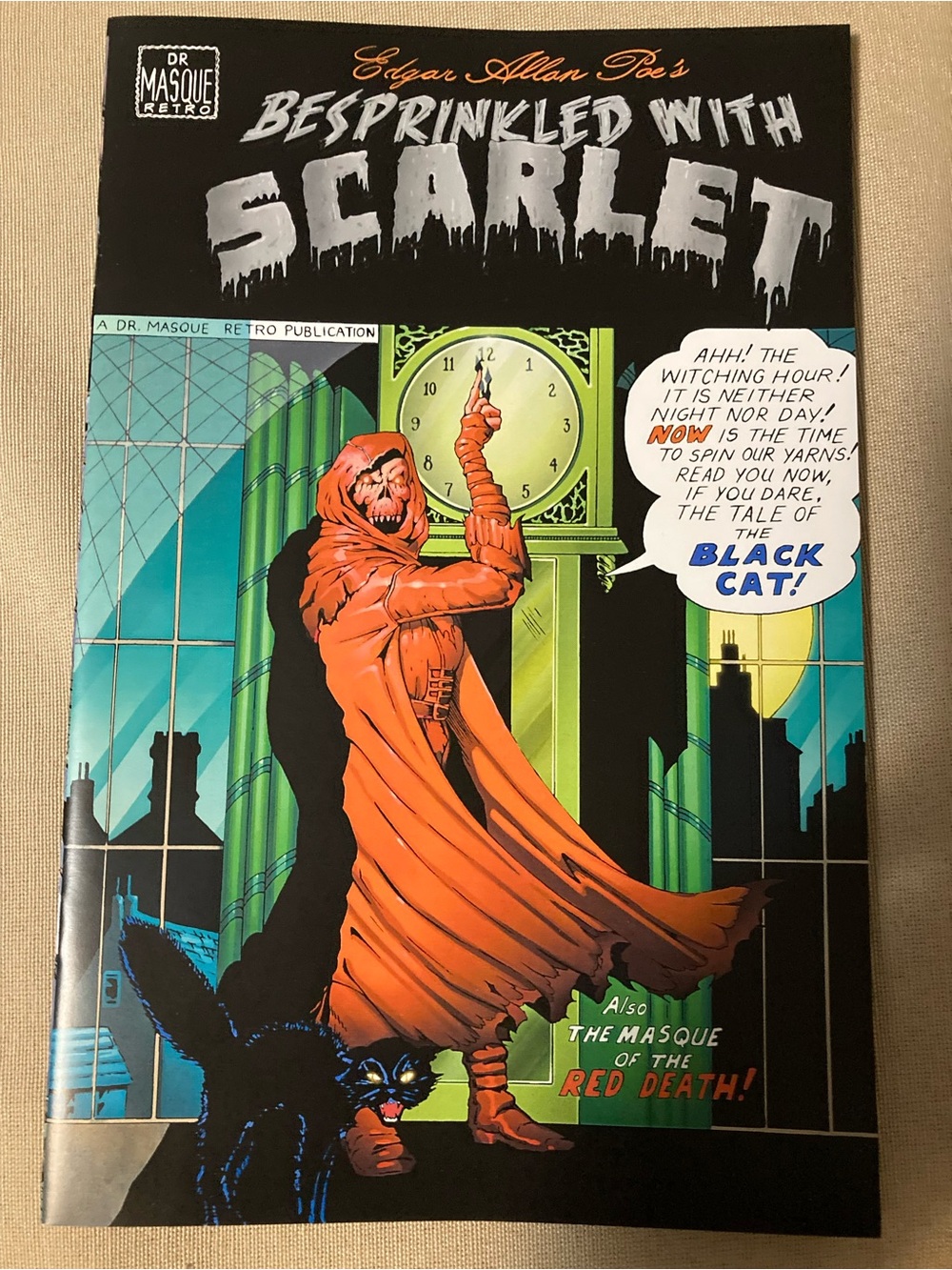 New Edgar Allan Poe Besprinkled with Scarlet  illustrated Narrative Comic Book